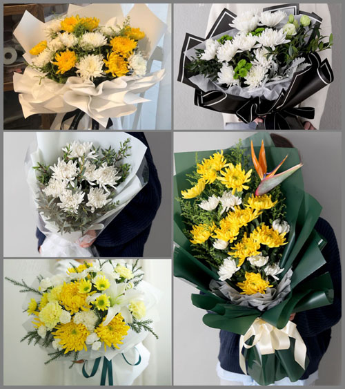 江苏南京浦口区顶山街道白事花束代送